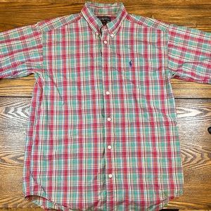 Boys Polo by Ralph Lauren plaid button down shirt